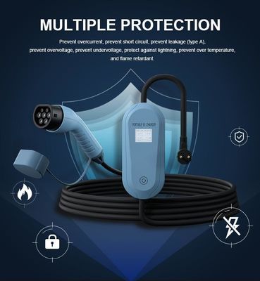 MSDS UN38.3 Domek Punkt ładowania Domek Przenośna ładowarka samochodu elektrycznego z kablem