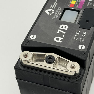 Czarny LiFePO4 12V akumulator do startu motocykla A7BS 650 Peak CCA