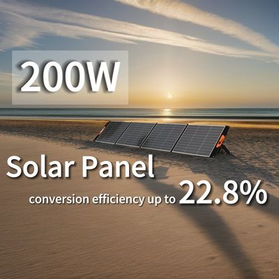 Praktyczny zewnętrzny monokrystaliczny krzemowy złożony panel słoneczny o mocy 200 W