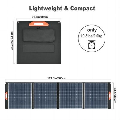 Zewnętrzny panel słoneczny o mocy 400 W 38.5V 10.4A Prąd stały Wydatki Monokrystaliczne ogniwa krzemowe