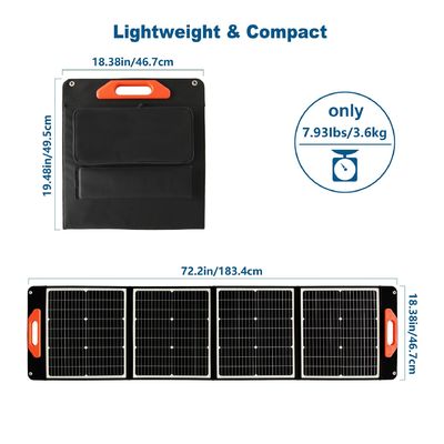 Lekkie monokrystaliczne panele słoneczne z krzemu o mocy 30W*4PCS
