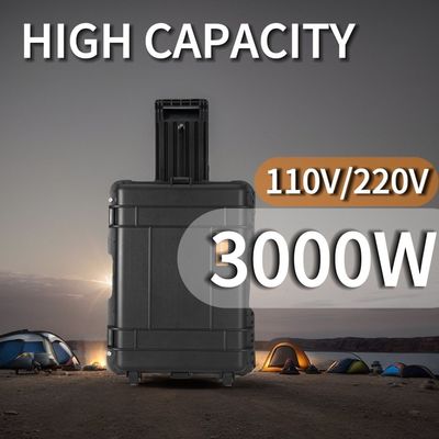 3000W wysokiej mocy przenośna elektrownia z baterią litowo-żelazowo-fosforową