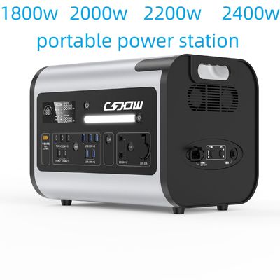 Przenośne zasilanie awaryjne 2200 W magazyn energii do domowych czynności zewnętrznych