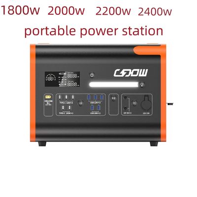 Bezprzewodowe ładowanie 15W awaryjne zapasowe 2200W przenośny magazyn energii próbki elektrowni