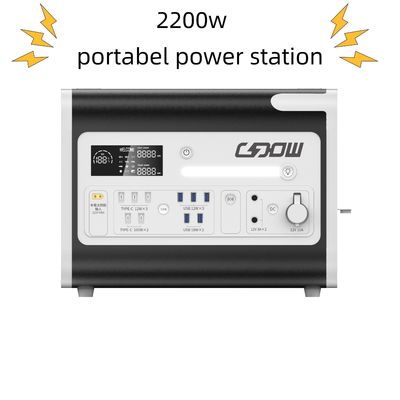 Urgentna przenośna elektrownia o mocy nominalnej 2048wh i mocy wyjściowej słonecznej