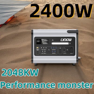 Przenośne źródło zasilania 2048wh 2000W Elektrownia słoneczna Zamówienie i próbki