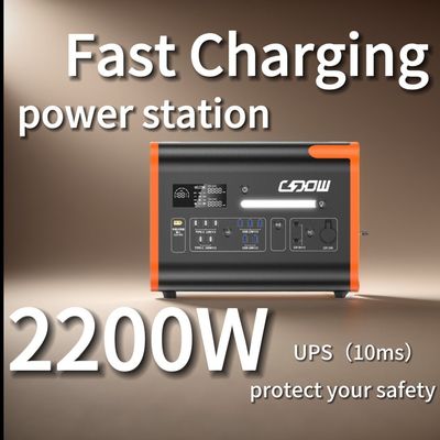 4400W moc szczytowa Przenośna elektrownia słoneczna z ochroną BMS i czystą falą sinusową
