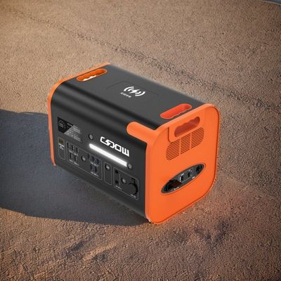 Ładowanie bezprzewodowe 15W 1000W 2200W przenośna elektrownia do obozowania awaryjnego na zewnątrz