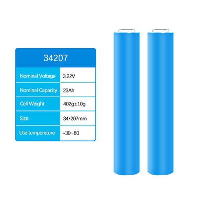 34207 3,2-woltowa bateria litowo-żelazowo-fosforowa 23Ah cylindryczna muszelka aluminiowa
