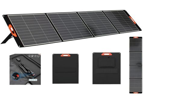 100W składane monokrystaliczne krzemowe panele słoneczne Czarne