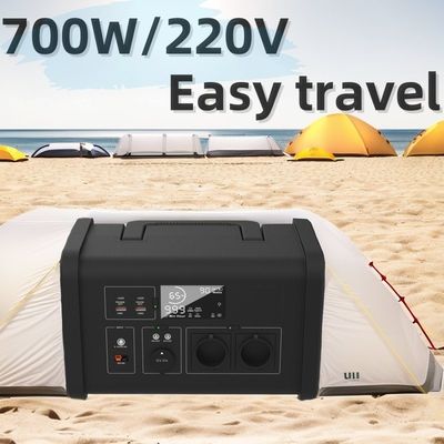 700W przenośny generator słoneczny dla elektrowni elektrycznej na zewnątrz i akumulator litowy