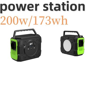 Łatwa obsługa Przenośna elektrownia o mocy 200 W z ładowaniem słonecznym i akumulatorem litowo-jonowym