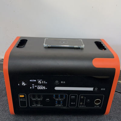 AC Pure Sine Wave Output Waveform 2000W LiFePO4 Bateria Przenośne zasilanie mobilne