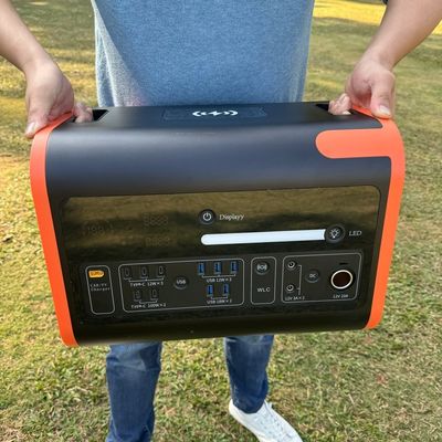 AC Pure Sine Wave Output Waveform 2000W LiFePO4 Bateria Przenośne zasilanie mobilne