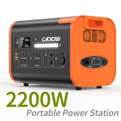 2200W LiFePO4 Pojemnik baterii Przenośna elektrownia z czasem ładowania 90 minut