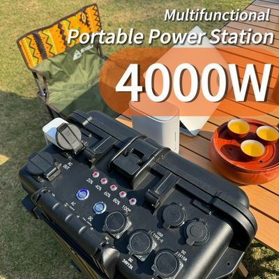 4000W Solar Backup Generator Przenośna Elektrownia Z Światłem Wyświetlanym