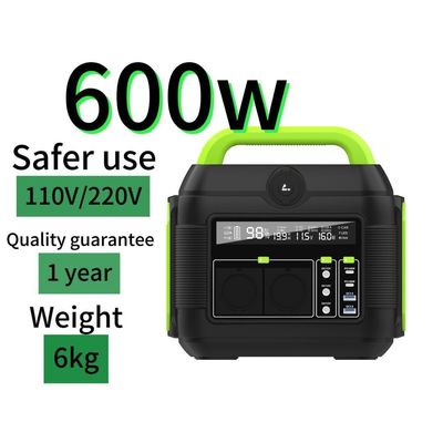 6 kg przenośna elektrownia 576wh Mini Generator słoneczny Czarny Zielony