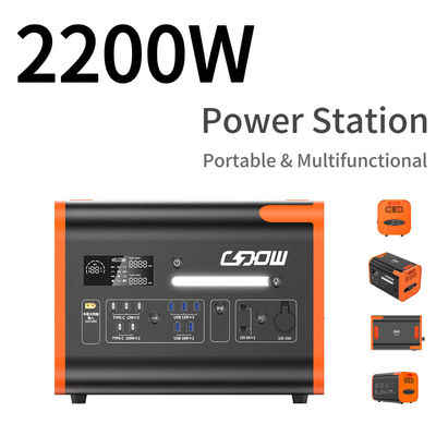 Zasilanie awaryjne paneli słonecznych 500W 1000W 2200W zewnętrzna przenośna elektrownia