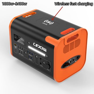LiFePO4 220V 2048wh Pure Sine Wave Przenośna Mobilna Elektrownia do kempingu na zewnątrz