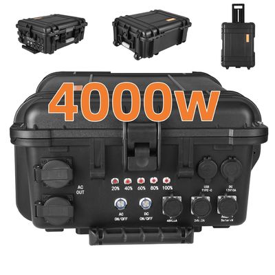 4000W Power Pull Rod Przenośna Elektrownia Słoneczna z Dużą Pojemnością Baterii Litowej