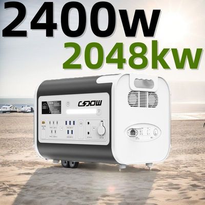 2400W2048wh System magazynowania energii Przenośna elektrownia Generator słoneczny Szybkie ładowanie 1500W Bezprzewodowy 15W