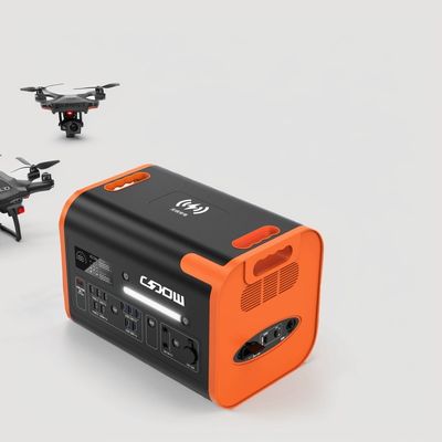 Wysokiej mocy przenośna elektrownia z baterią LiFePO4 i podwójnym szybkim ładowaniem 2200W