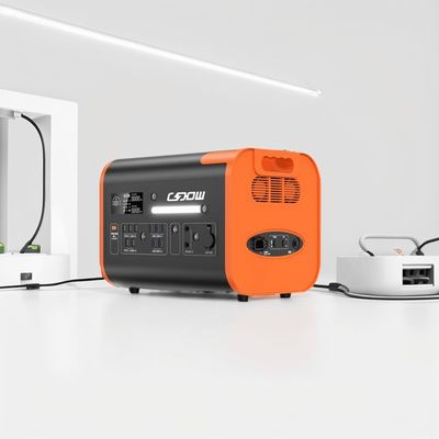 Wysokiej mocy przenośna elektrownia z baterią LiFePO4 i podwójnym szybkim ładowaniem 2200W