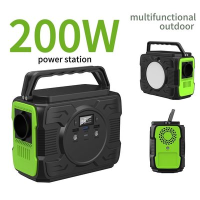 Elektrownia słoneczna kempingowa 12V/3A typu C wejście/wyjście 200W z baterią litową