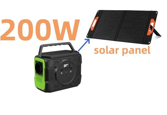 200W przenośny akumulator naładowalny Camping Power Station Generator słoneczny do użytku na zewnątrz