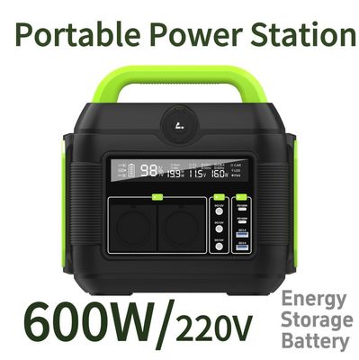 Dostosowywalny kolor 600W awaryjna elektrownia do kempingu i ładowania urządzeń przenośnych