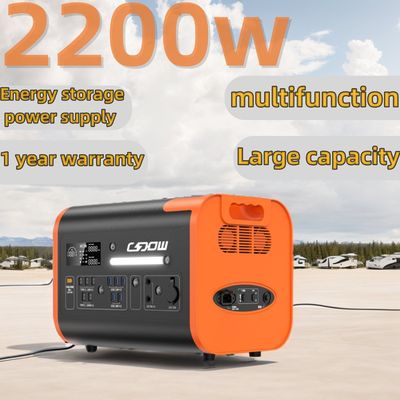 Ochrona przed przeciążeniem 2200W zewnętrzna przenośna elektrownia przenośna elektrownia słoneczna