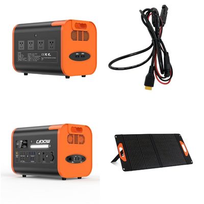 800W Max Auto i Ładowanie słoneczne UPS Przenośna Elektrownia do awarii RV domowego