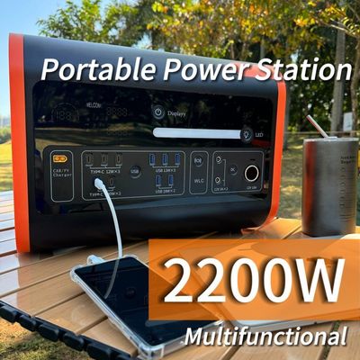 AC Pure Sine Wave Output 2200W/2048wh/40ah Generator słoneczny Camping Przenośna elektrownia