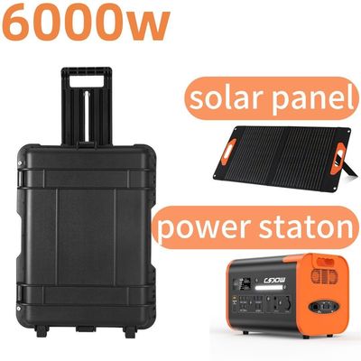 110V 220V Duży zasilanie magazynowanie 6000W zewnętrzna stacja przenośna zasilanie dla nagłych wypadków