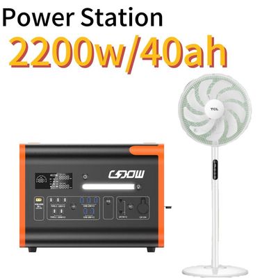 2048wh 2200W przenośna elektrownia do magazynowania energii słonecznej z czystym falownikiem fal sinus