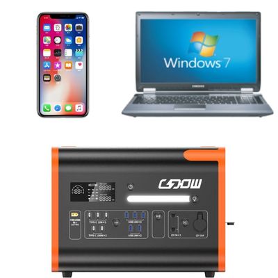 2048wh 2200W przenośna elektrownia do magazynowania energii słonecznej z czystym falownikiem fal sinus