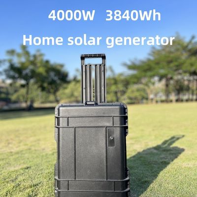 Zbiór energii na zewnątrz LiFePO4 Bateria 4000W Przenośny panel słoneczny Camping Power Station