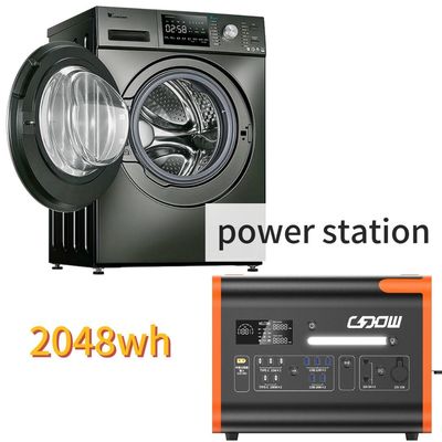 2000W/2200W/2048wh Przenośna Elektrownia do magazynowania energii kempingowej z czystą falą sinusową Inwerter Waveform