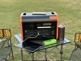 800W Ładowanie słoneczne Czarno-pomarańczowe Camping Outdoor Przenośny Hub Energetyczny 2kw Elektrownia