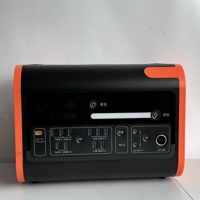 800W wpuszczalnik energii słonecznej przenośna stacja prądu przenośna 200W czysty falownik fal sinusów 2200W awaryjne zewnętrzne
