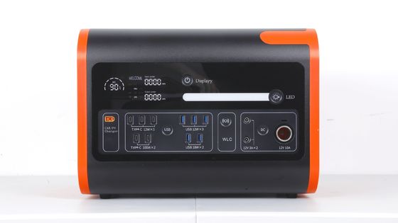 2200W40ah Bezprzewodowe ładowanie Elektrownia do magazynowania energii słonecznej w gorącej pomarańczowej z czarną