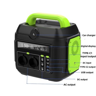 600W Generator słoneczny dla kempingu i domu zasilanie zapasowe Przenośna elektrownia Rynek Aii