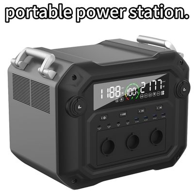 2500W prądu przemiennego moc wyjściowa przenośna elektrownia Un38.3 Autentyfikacja MSDS dla podróży na zewnątrz
