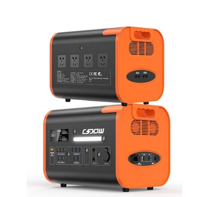 Czysty Inwerter Fal Sinusoidalnych 2200W Przenośny UPS zasilania do przechowywania energii w kolorze czarno pomarańczowym