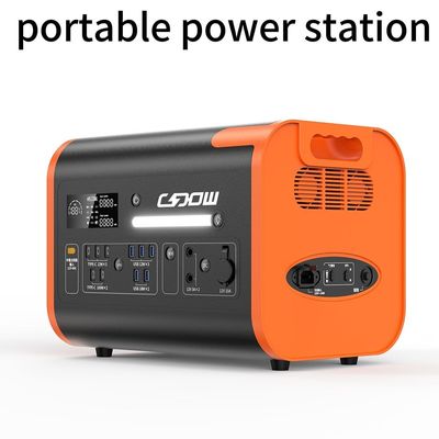 110V/220V Mobilna elektrownia przenośna AC/DC ładowalna 2200W AT22 Kolor pomarańczowy Czarny