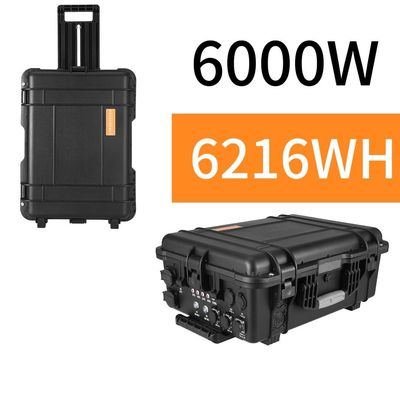 ODM/OEM Materiał powłoki stopu ABS 6000W/6216wh LiFePO4 Generator słoneczny dla domu na zewnątrz