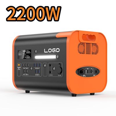 2200W wyjście Mobilna Elektrownia Przenośna Elektrownia Nadzwyczajna i magazynowania energii