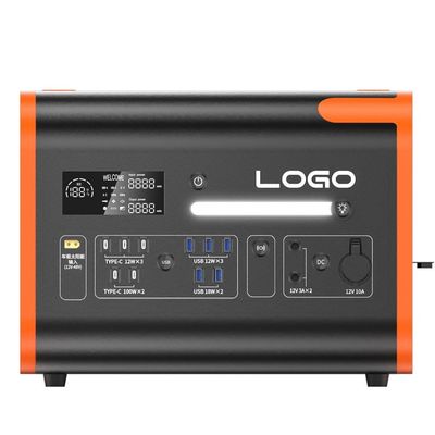 40ah Pomarańczowy OEM ODM 2200W Domek Generator słoneczny Na zewnątrz Camping Przenośna elektrownia