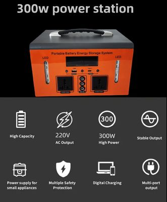 300W/500W przenośna elektrownia do obozowania i awaryjne w domu USB DC Wyjście 5V/10W Max