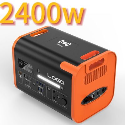 Elektrownia awaryjna na wypoczynek na zewnątrz z 2400W powszechnym i słonecznym ładowaniem